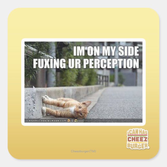 Sticker Carré Perception Ur Fuxing (Devant)