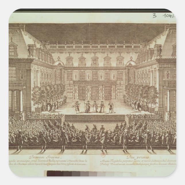 Sticker Carré Performance de l'opéra 'Alceste' (Devant)