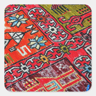 Sticker Carré Perse orientale, Motif turc, Moquette