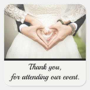 Sticker Carré Personnalisé. Ajouter une photo et un texte.