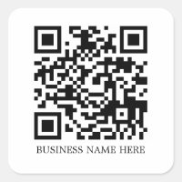 Personnalisé Simple, moderne QR Code Nom commercia