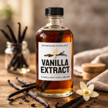 Personnaliser l'étiquette d'extrait de vanille VE1