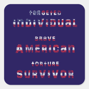 Sticker Carré Personnes ciblées, Traite des êtres humains, Sensi