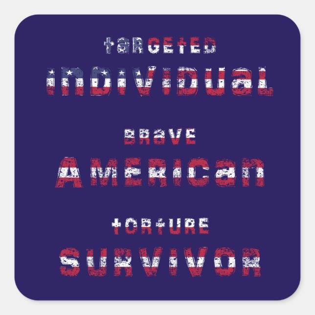 Sticker Carré Personnes ciblées, Traite des êtres humains, Sensi (Devant)