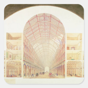 Sticker Carré Perspective de section