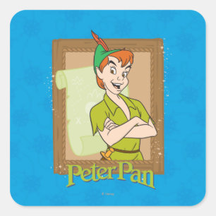 Sticker Carré Peter Pan - Cadre
