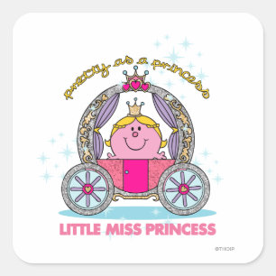 Sticker Carré Petite Mlle Princesse   Transport par étincelle