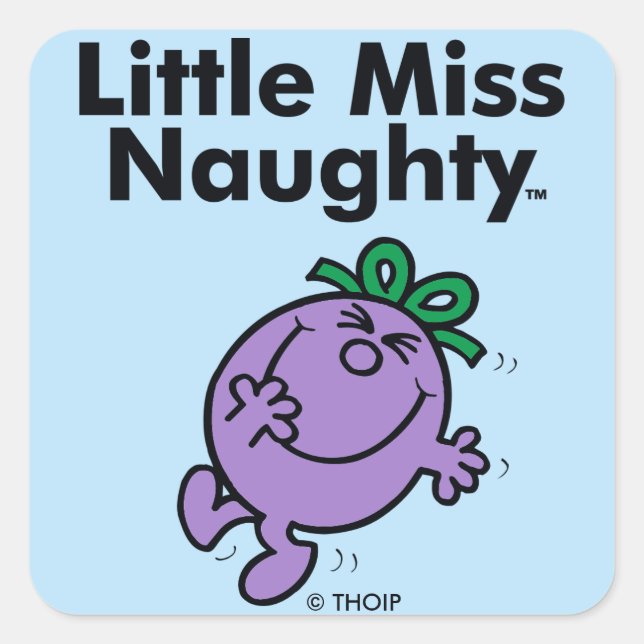 Sticker Carré Petite petite Mlle Naughty de la Mlle | est si (Devant)