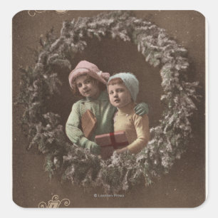 Sticker Carré Petits enfants à Armclasp