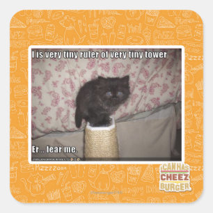 Sticker Carré Peur-moi