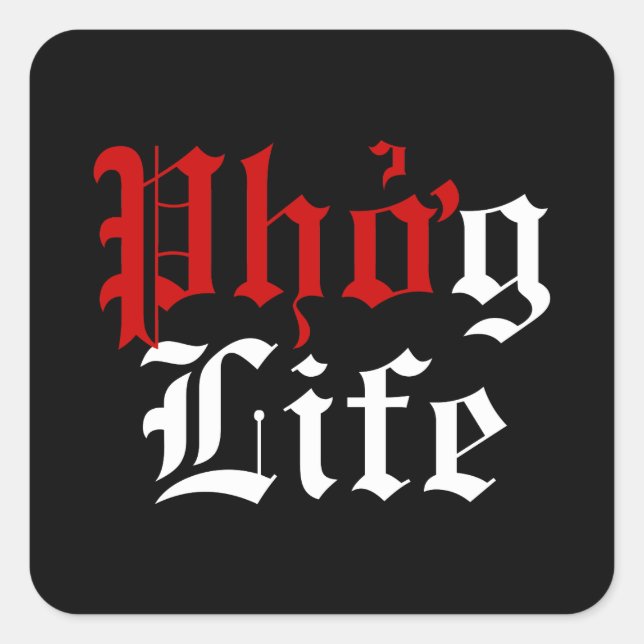 Sticker Carré Phở g Life (Devant)