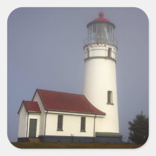 Sticker Carré Phare, Cape Blanco, Parc d'État de Cape Blanco