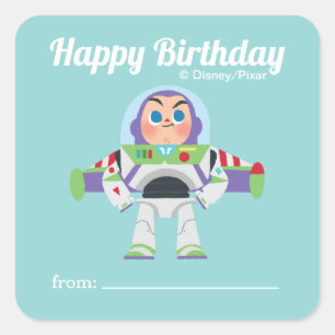 Sticker Carré Phare de Buzz Un cadeau de - Anniversaire
