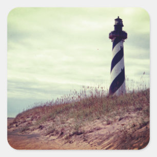 Sticker Carré Phare de Cape Hatteras 