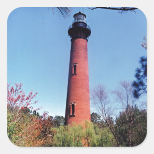 Sticker Carré Phare de Currituck