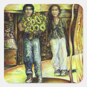 Sticker Carré Phase de ChapeI Sixtine d'un ChaIIenge