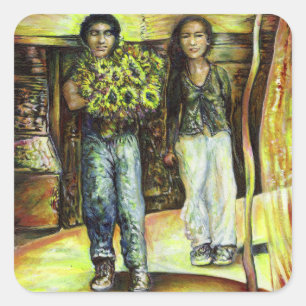 Sticker Carré Phase de ChapeI Sixtine d'un ChaIIenge