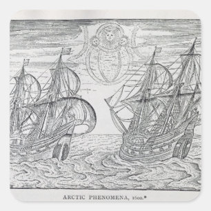 Sticker Carré Phénomène arctique