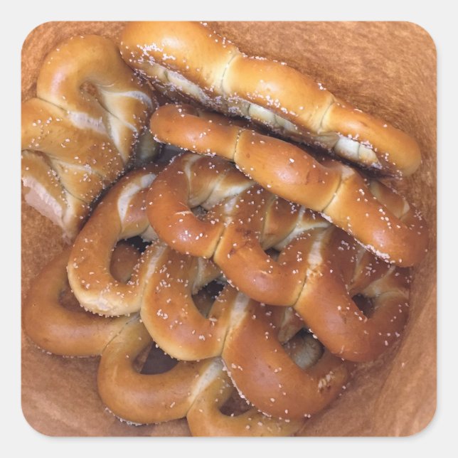 Sticker Carré Philadelphie Soft Pretzels Photo (Devant)