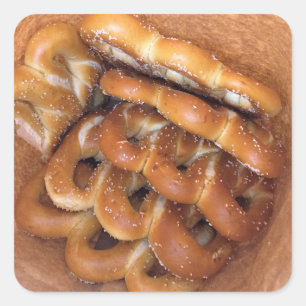 Sticker Carré Philadelphie Soft Pretzels Photo
