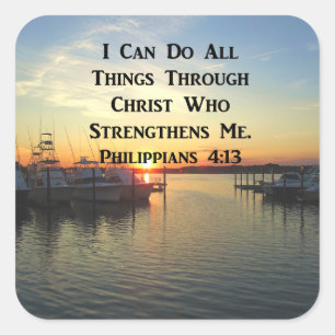 STICKER CARRÉ PHILIPPIENS ATTAQUANTS 4:13 SCRIPTURE