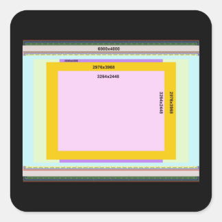 Sticker Carré Photo L