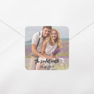 Sticker Carré Photo Le mariage Parfait Match