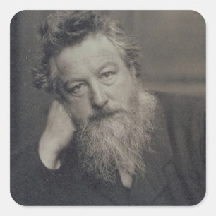 Sticker Carré Photographie de portrait de William Morris
