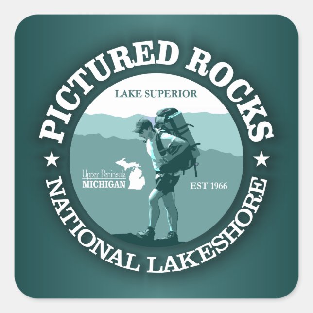 Sticker Carré Photos Rocks NP (Devant)