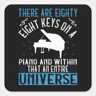 Sticker Carré Piano -