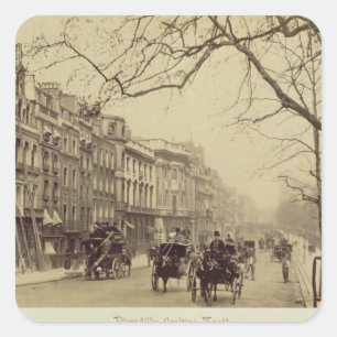 Sticker Carré Piccadilly facing East (sepia photo)