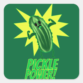 Sticker Carré Pickle Power !