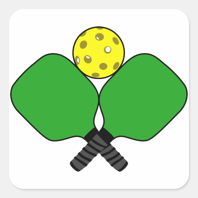 Sticker Carré Pickleball (Devant)