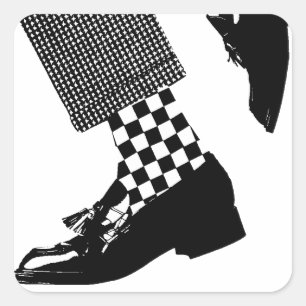 Sticker Carré Pieds de Ska pour votre scooter