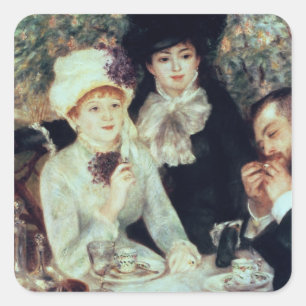 Sticker Carré Pierre A Renoir   Fin du déjeuner