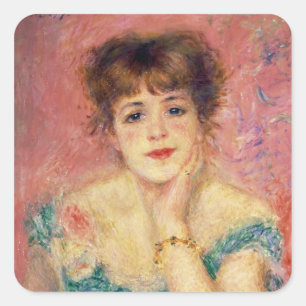 Sticker Carré Pierre A Renoir   Portrait de Jeanne Samary
