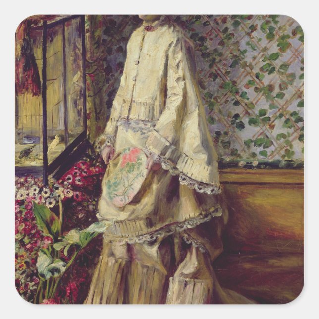 Sticker Carré Pierre A Renoir | Portrait de Rapha (Devant)