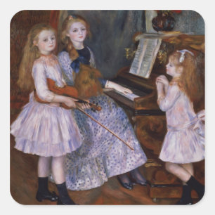 Sticker Carré Pierre A Renoir   The Daughters of Catulle Mendes