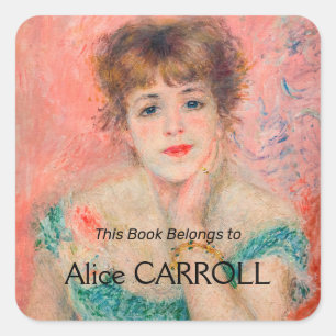 Sticker Carré Pierre-Auguste Renoir - Actrice Jeanne Samary