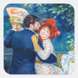 Sticker Carré Pierre-Auguste Renoir - Danse country
