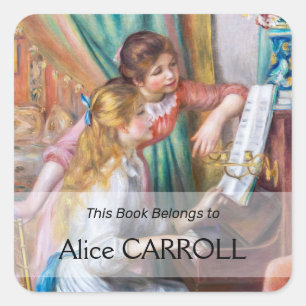 Sticker Carré Pierre Auguste Renoir - Jeunes filles au piano