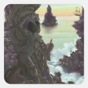 Sticker Carré Pierres Siren