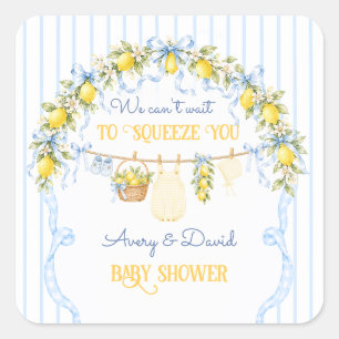Sticker Carré Pince de citron Citrus Bébé Garçon Vêtements Arc