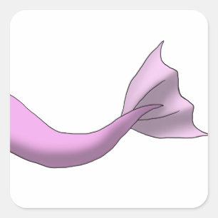 Sticker Carré Pink Mermaid