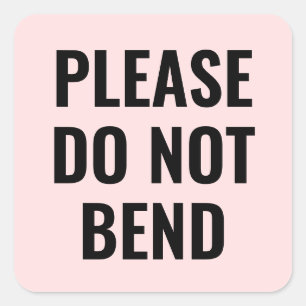 Sticker Carré Pink ne plie pas tendance simple affaires moderne