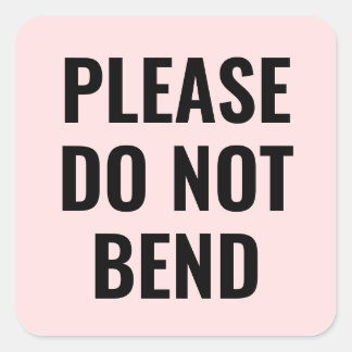 Sticker Carré Pink ne plie pas tendance simple affaires moderne
