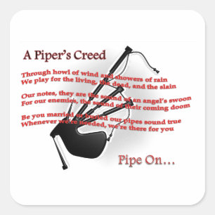 Sticker Carré Piper's Creed