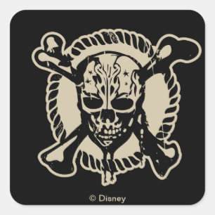 Sticker Carré Pirates des Caraïbes 5   Âmes perdues en mer