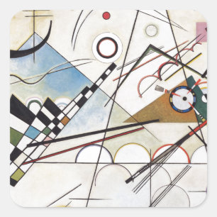 Sticker Carré PixDezines Kandinsky 1923 Composition VIII