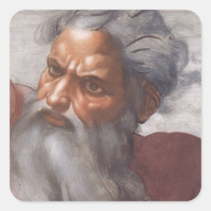 Sticker Carré Plafond de chapelle de Sistine